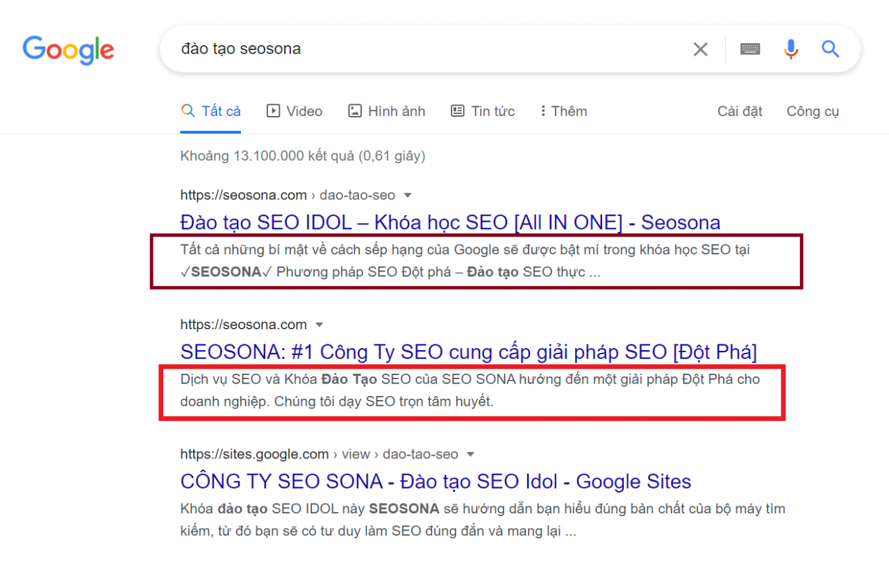 Cách viết bài chuẩn SEO 9 bước và 10+ checklist Content chất lượng 2025 27 Vi du hien thi Meta Description