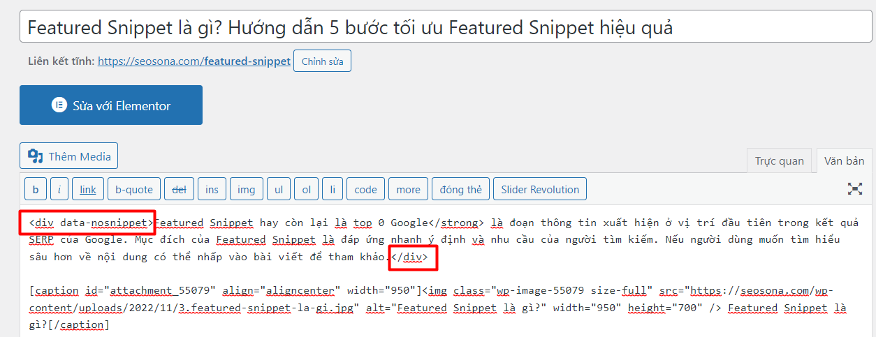 Snippet là gì? Hướng dẫn 5 bước tối ưu Featured Snippet hiệu quả 74 Loại bỏ featured snippet