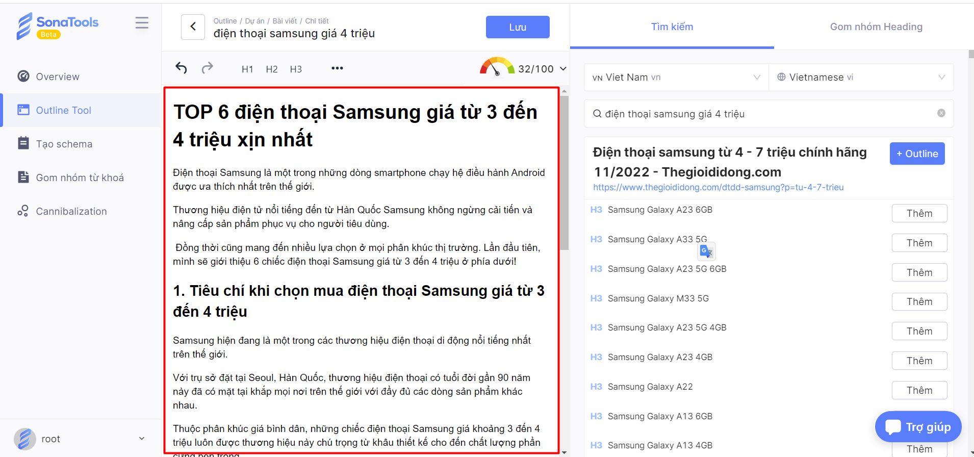 viet content tren sonatools