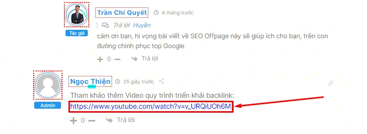 External links là gì? Tìm hiểu về External link (Links out) cho người mới 19 Chèn link vào bình luận cuối bài viết
