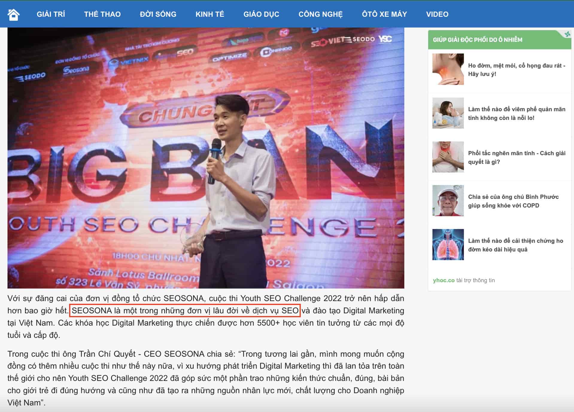 Hướng dẫn 17 kỹ thuật tối ưu Off-page SEO hiệu quả 2025 44 Tinmoi.vn nói về SEOSONA