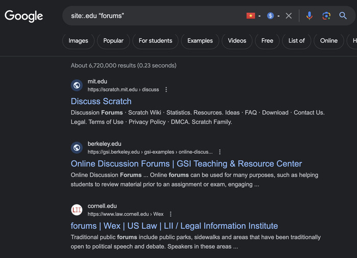 Hướng dẫn 17 kỹ thuật tối ưu Off-page SEO hiệu quả 2025 31 Cách tìm forum trên Google