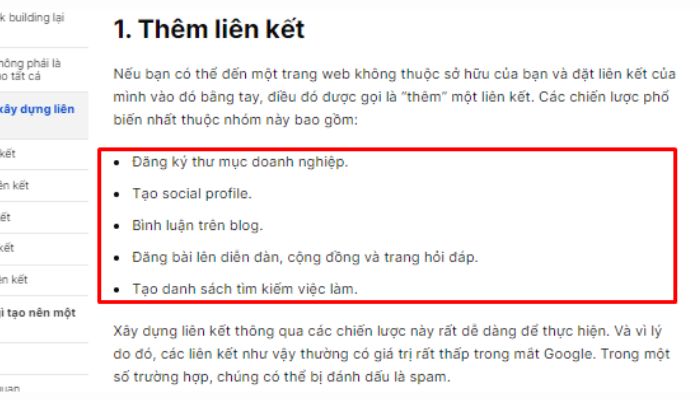 SEO Onpage là gì? 26 Tiêu chi tối ưu SEO Onpage từ cơ bản đến nâng cao 83 van-ban-liet-ke