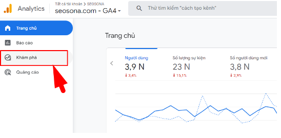 Bounce rate là gì? 9 cách tối ưu giảm tỷ lệ thoát trên trang tốt nhất 36 Truy cập GA4 của website