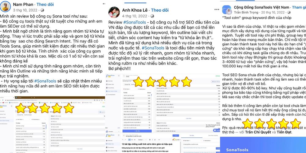 TOP 10+ công cụ nghiên cứu từ khóa SEO tốt nhất hiện nay 12 Đánh giá của các anh em SEOer Việt Nam về SonaTools