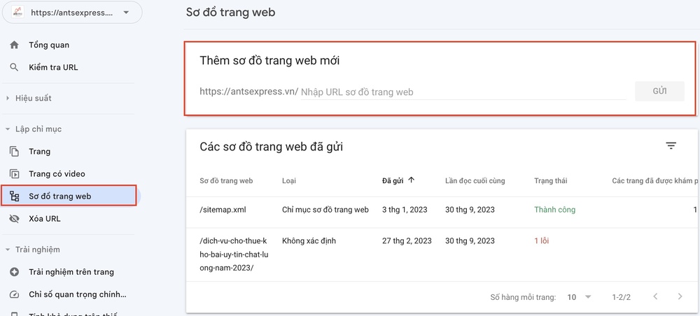 Sitemap là gì? Cách tạo và khai báo Google dễ dàng nhất 32 gửi xml sitemap thông qua google search console