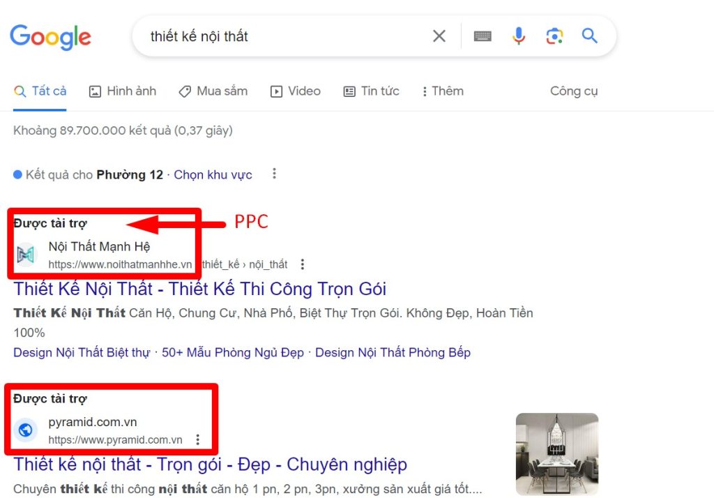 So sánh SEO và PPC, cách phối hợp hiệu quả cho doanh nghiệp 13 PPC là hình thức quảng cáo trực tuyến, chi trả trả tiền cho mỗi lượt click