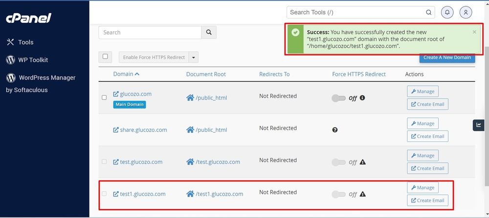 Subdomain là gì? Cách tạo Subdomain chỉ trong 5 phút 18 Thông báo đã tạo subdomain thành công