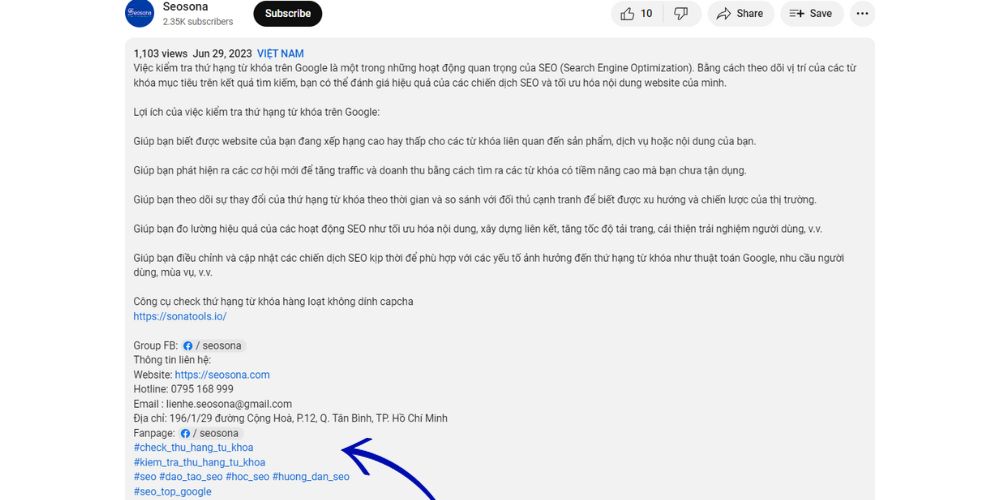 SEO YouTube là gì? 7 Bước SEO YouTube đạt top 2025 27 Hashtags của video