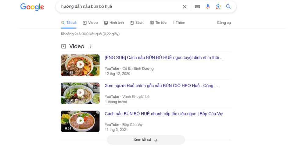 SEO YouTube là gì? 7 Bước SEO YouTube đạt top 2025 25 Hướng dẫn cách nấu bún bò Huế