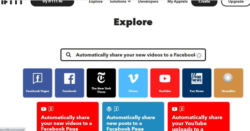 IFTTT là gì? 9 Cách sử dụng IFTTT trong SEO mới nhất 2025 24 Automatically share your new videos to a Facebook Page”