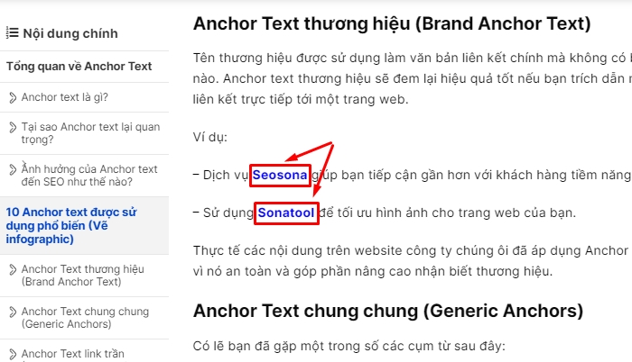 anchor text 11 1