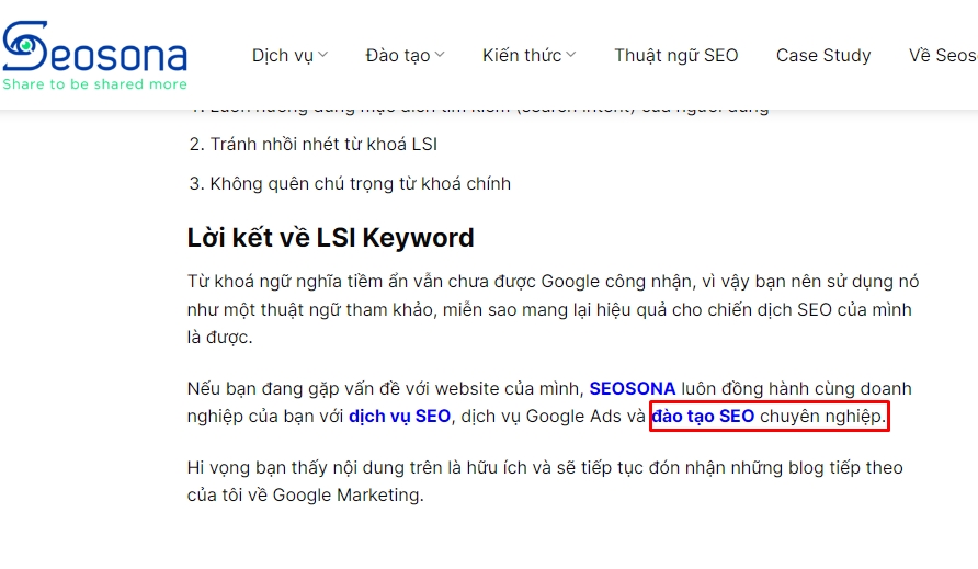 anchor text lsi