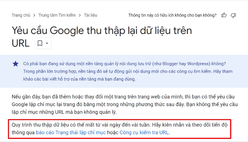 Google index là gì? 8 cách giúp Google index website siêu nhanh 12 Google nói về thời gian index