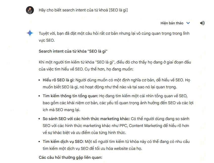 su dung ai phan tich search intent tu khoa seo