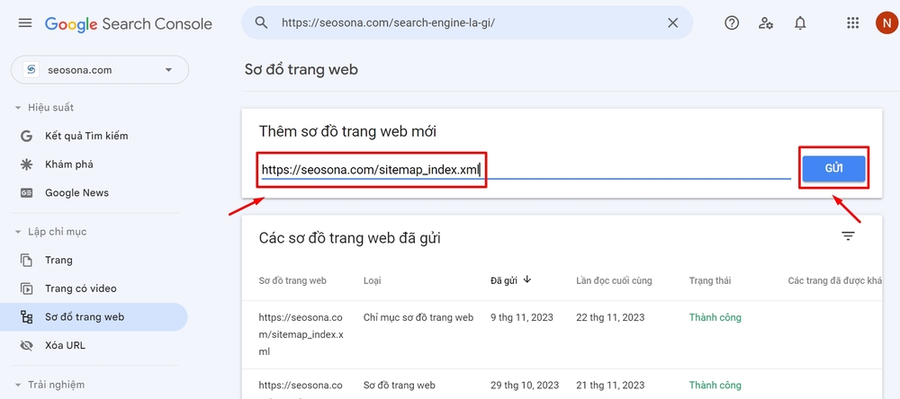 Cách submit URL lên Google chỉ trong 5 phút 15 Submit URL sitemap lên Google Search Console
