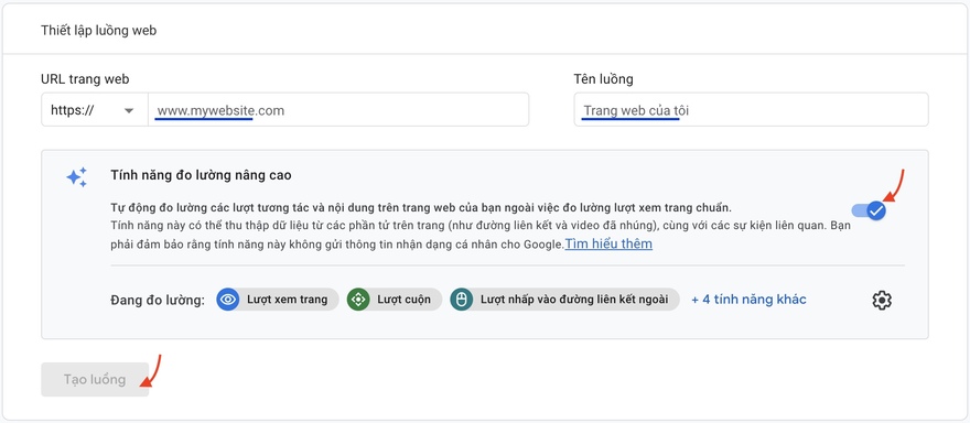 Google Analytics là gì? Hướng dẫn sử dụng Google Analytics đơn giản 46 tạo luồng trong Google Analytics