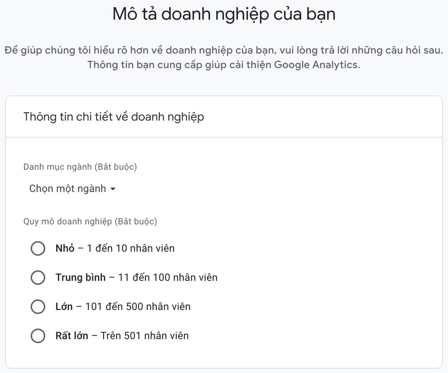 Google Analytics là gì? Hướng dẫn sử dụng Google Analytics đơn giản 42 cung cấp thông tin doanh nghiệp trong Google Analytics