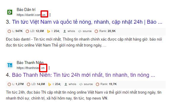 Tất tần tật về domain: Khái niệm, phân loại, cách đăng ký và quản lý 2025 13 ccTLD (Country - code top-level domain)