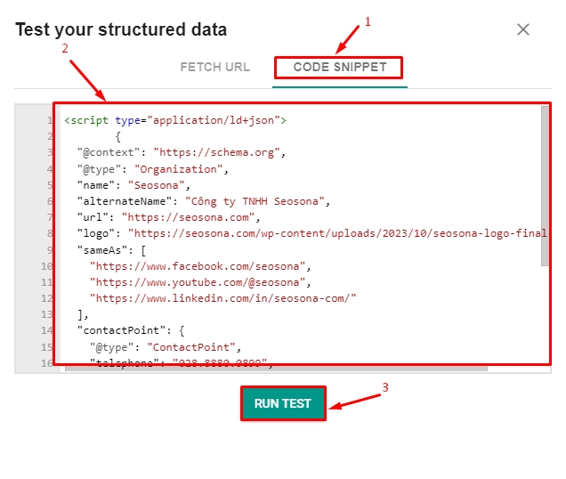 Schema Markup là gì? Chiến lược SEO hiệu quả giúp tăng thứ hạng website 57 Kiem tra schema org