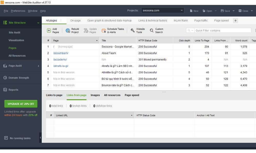 SEO PowerSuite là gì? Hướng dẫn sử dụng chi tiết bộ công cụ SEO 8 Website Auditor