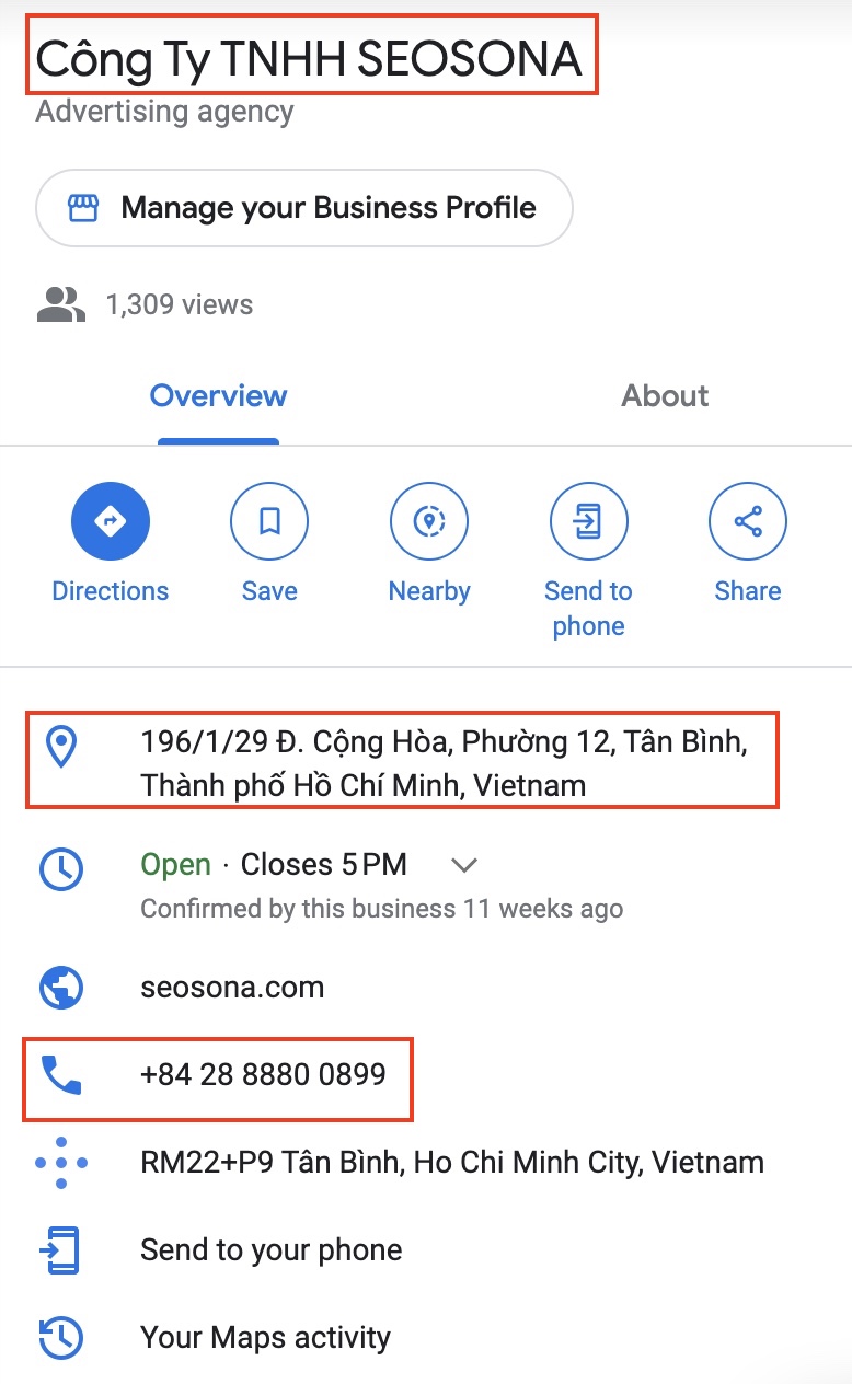 Local SEO là gì? Hướng dẫn 3 bước đơn giản thống trị SEO Local 2025 33 ví dụ về citation có cấu trúc của web SEOSONA