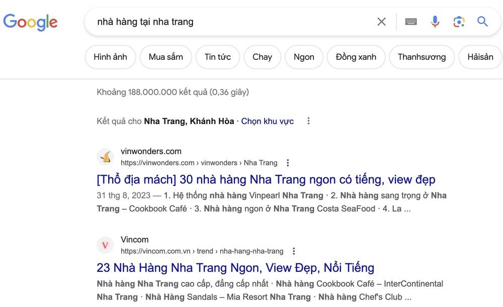 Local SEO là gì? Hướng dẫn 3 bước đơn giản thống trị SEO Local 2025 21 10 kết quả hiển thị dựa trên vị trí tìm kiếm