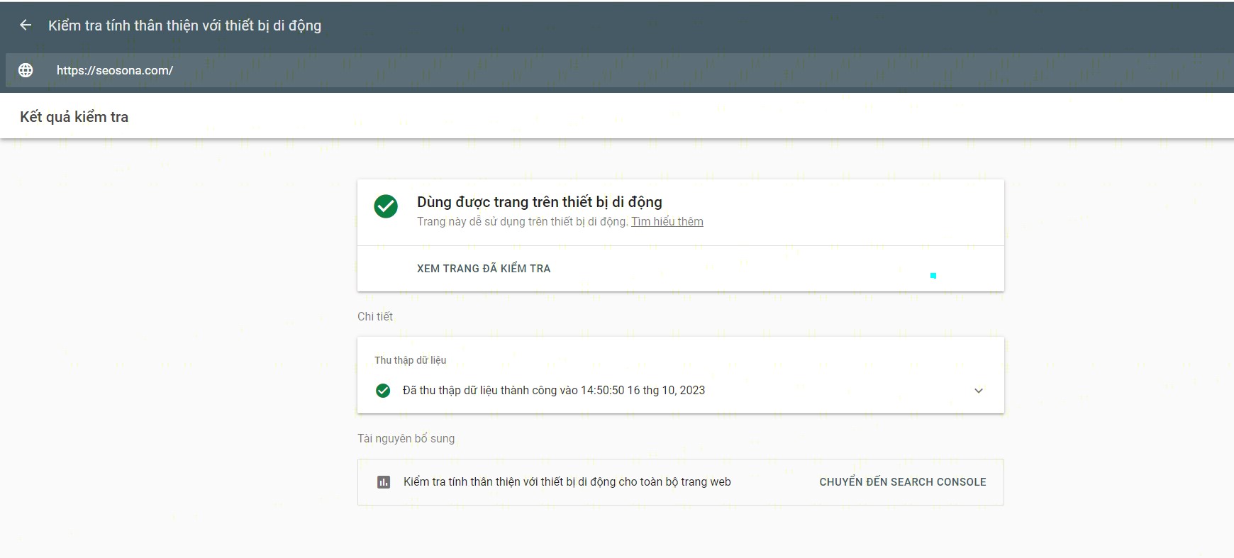 SEO Audit là gì? Hướng dẫn Audit tổng thể website A - Z 50 test than thien mobile