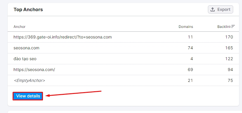 kiem tra anchortext semrush 2